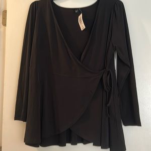 NWT Black Torrid Long Sleeve Blouse